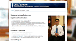 Desktop Screenshot of gregzorian.com